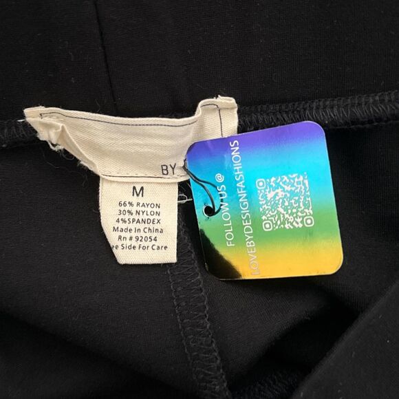 Love by Design Women's Workwear Wide Leg Pant in Black Size M Glam - Picture 6 of 6